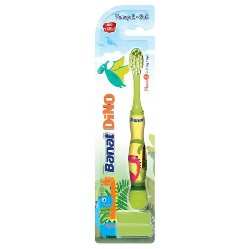 Banat Dino Çocuk Diş Fırçası 2-5 Yaş - 1