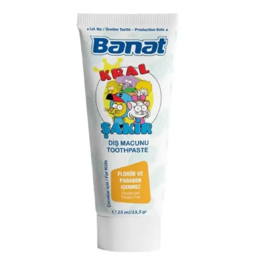 Banat Kral Şakir Çocuk Ağız Bakım Seti 25 ml Diş Macunlu Yumuşak - 3