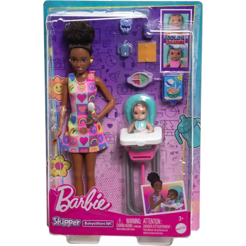 Barbie Bebek Bakıcısı Bebeği ve Aksesuarları Oyun Seti - 7
