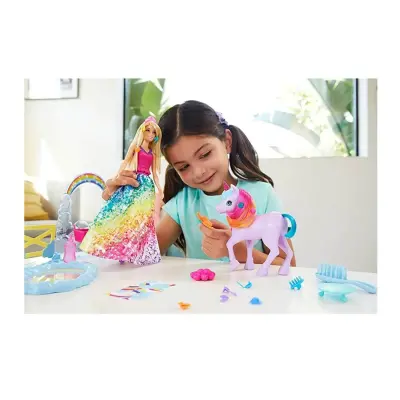 Barbie Dreamtopia Bebek ve Tek Boynuzlu At - 2