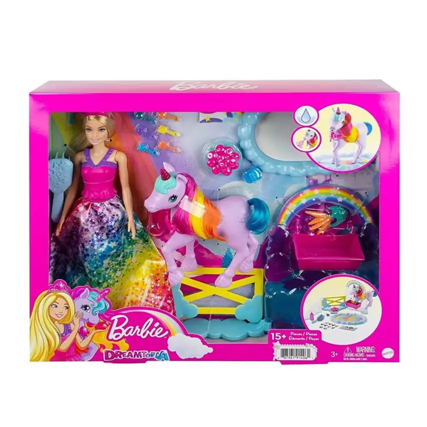 Barbie Dreamtopia Bebek ve Tek Boynuzlu At - 1