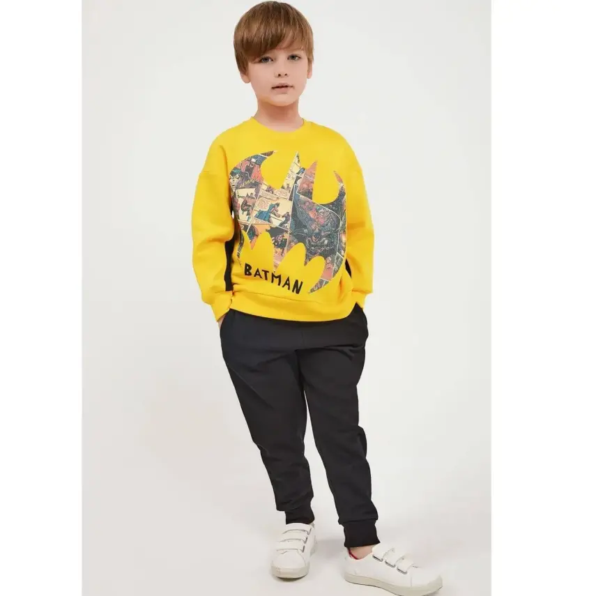 Batman Erkek Eşofman Takımı Sarı - 9