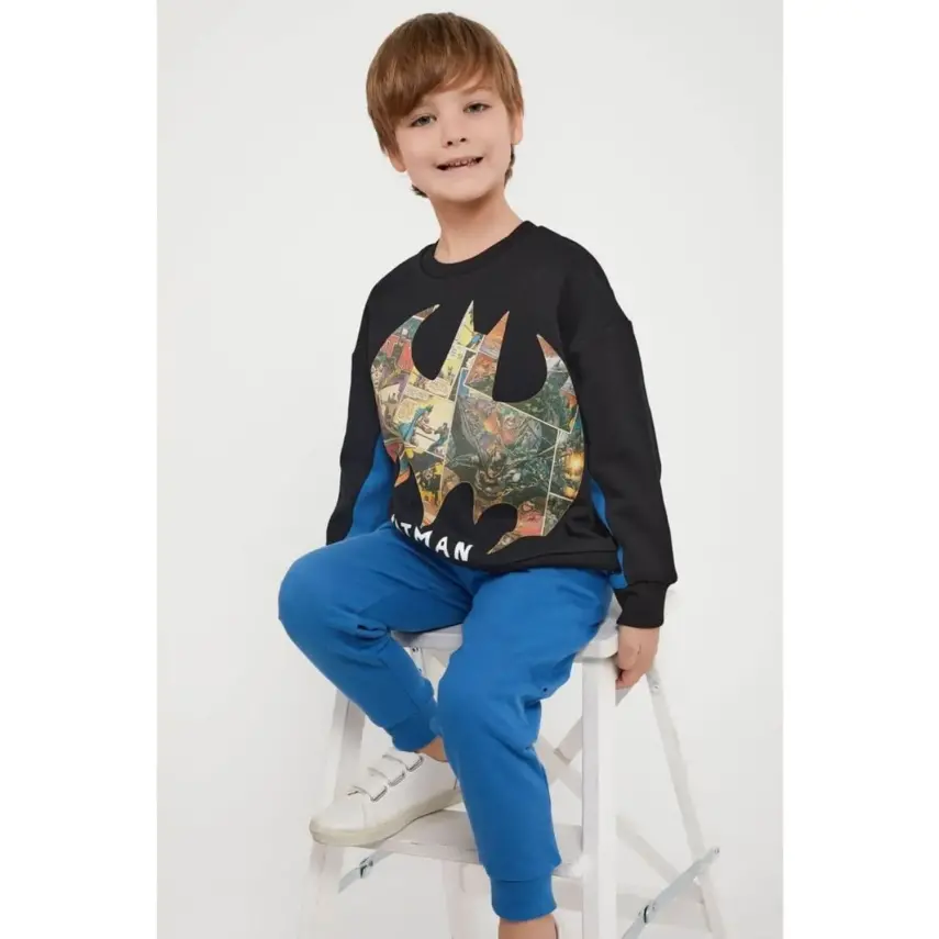 Batman Erkek Eşofman Takımı Siyah - 5
