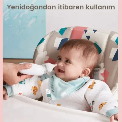 Bebebao Q2 Elektrikli Bebek Burun Aspiratörü Çocuk Burun Temizleme Makinesi Şarjlı - 8