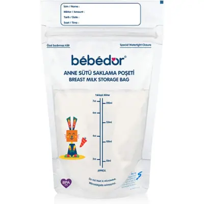 Bebedor Anne Sütü Saklama Poşeti 20x200 ml - 3