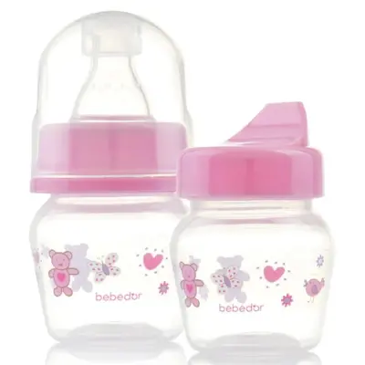 Bebedor Silikon Emzikli Çok Amaçlı PP Biberon 30 ml 0+ Ay - 6