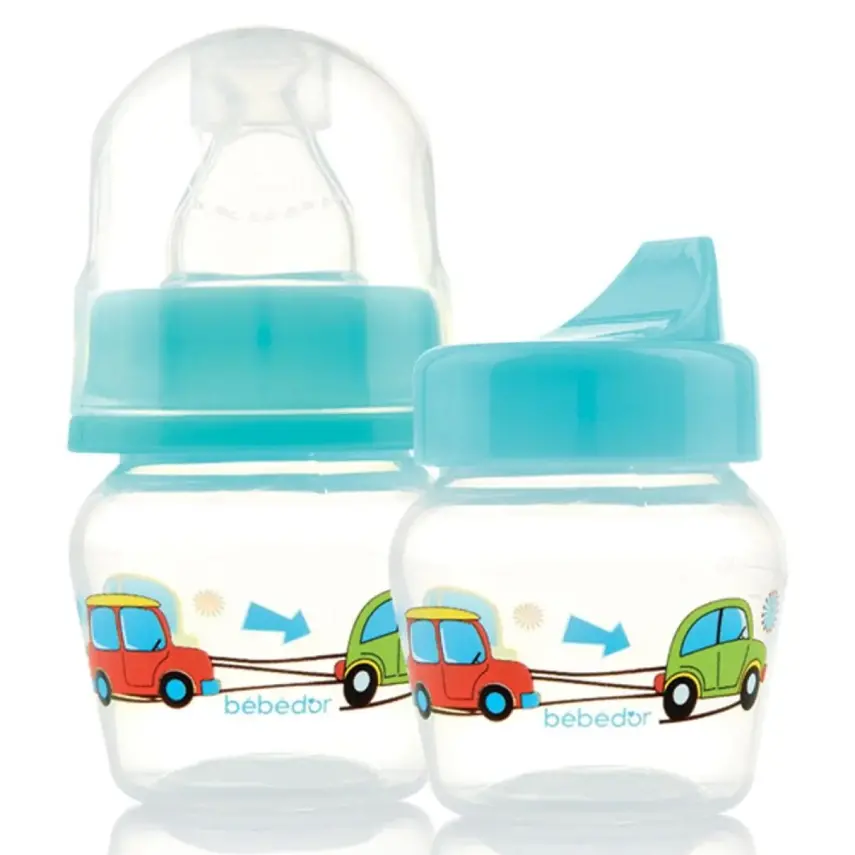 Bebedor Silikon Emzikli Çok Amaçlı PP Biberon 30 ml 0+ Ay - 8