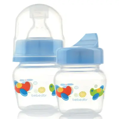 Bebedor Silikon Emzikli Çok Amaçlı PP Biberon 30 ml 0+ Ay - 7