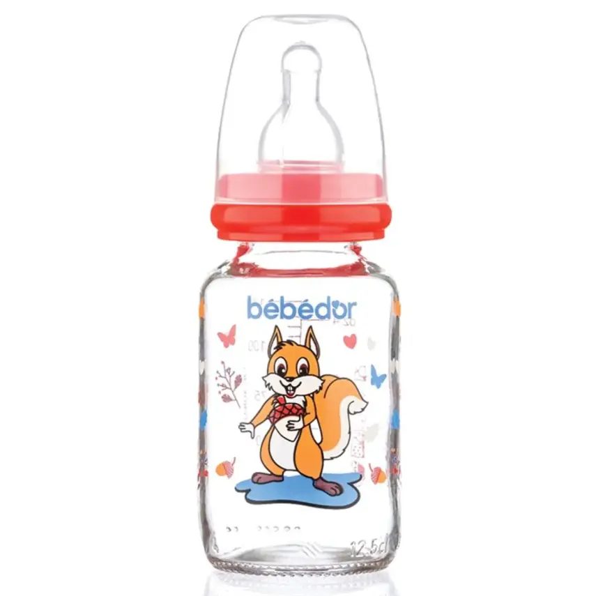 Bebedor Silikon Emzikli Desenli Cam Biberon 125 ml 0+ Ay - 2