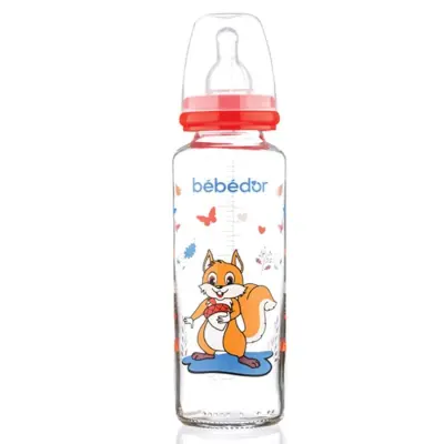 Bebedor Silikon Emzikli Desenli Cam Biberon 250 ml 3+ Ay - 3