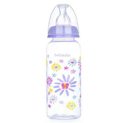 Bebedor Silikon Emzikli Desenli PP Biberon 250 ml 3+ Ay - 3