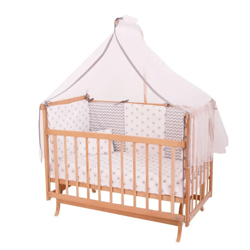 Bebekonfor Eylül Anne Yanı Beşik Doğal Zigzaglı 60*120  - 2