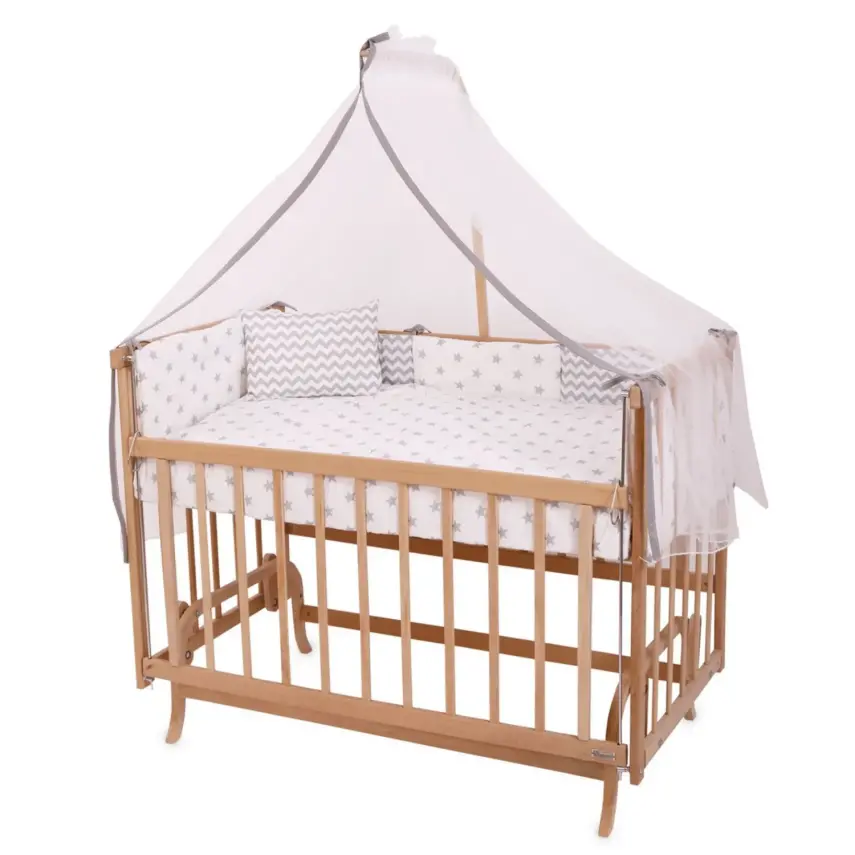Bebekonfor Eylül Anne Yanı Beşik Doğal Zigzaglı 60*120  - 1