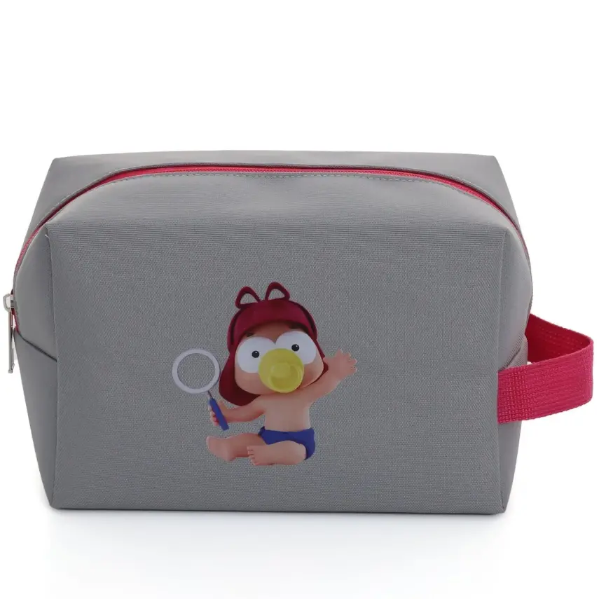 Bebektif Kirli Temiz Bebek Çamaşır Makyaj Çantası Gri - 5