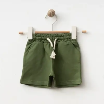 Bebolly Çocuk Şort Basic Haki Unisex