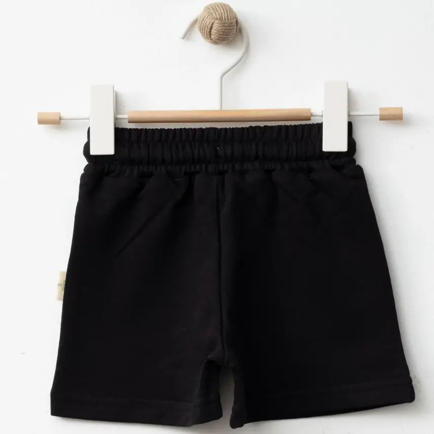 Bebolly Erkek Şort Snap Baskılı Siyah - 2