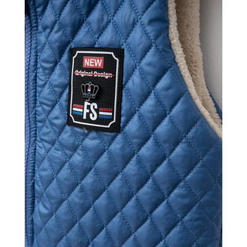 Bebolly Erkek Yelek Baklava Desenli İndigo - 3