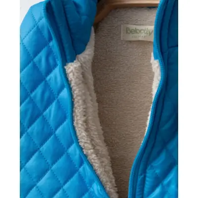 Bebolly Erkek Yelek Baklava Desenli Mavi - 3