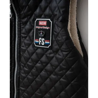 Bebolly Erkek Yelek Baklava Desenli Siyah - 9