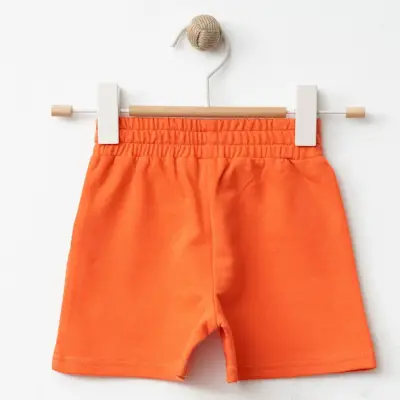 Bebolly Kız Şort Uykucu Kedi Baskılı Mercan - 6