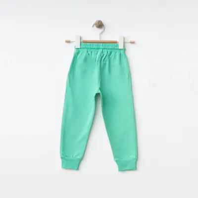 Bebolly Unisex Eşofman Altı Gülenyüz Baskılı Mint - 2