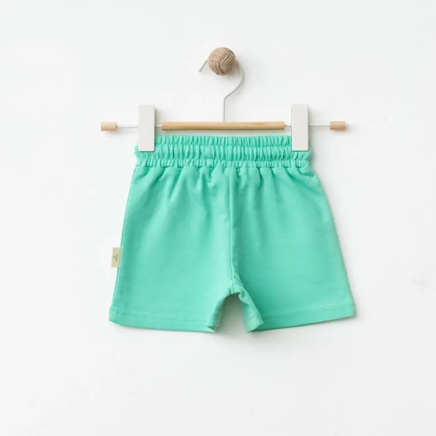 Bebolly Unisex Şort Happy Baskılı Mint - 2