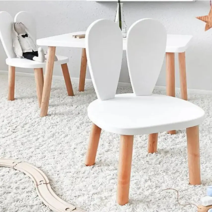 Bee Smart 2 Sandalyeli Masa Seti Beyaz Naturel  - 4