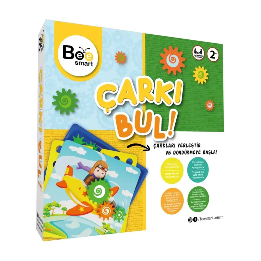 Bee Smart Çarkı Bul Eğitici Kutu Oyunu - 1