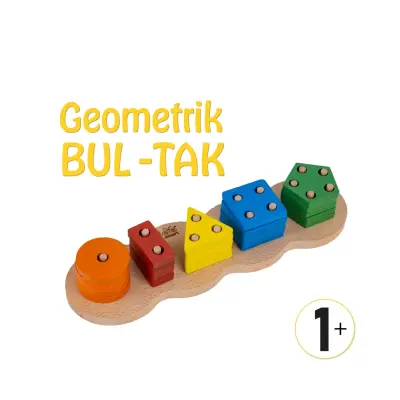 Bee Smart Eğitici Öğretici Geometrık Bul Tak Ahşap Oyuncak