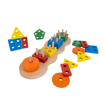 Bee Smart Eğitici Öğretici Geometrık Bul Tak Ahşap Oyuncak - 2