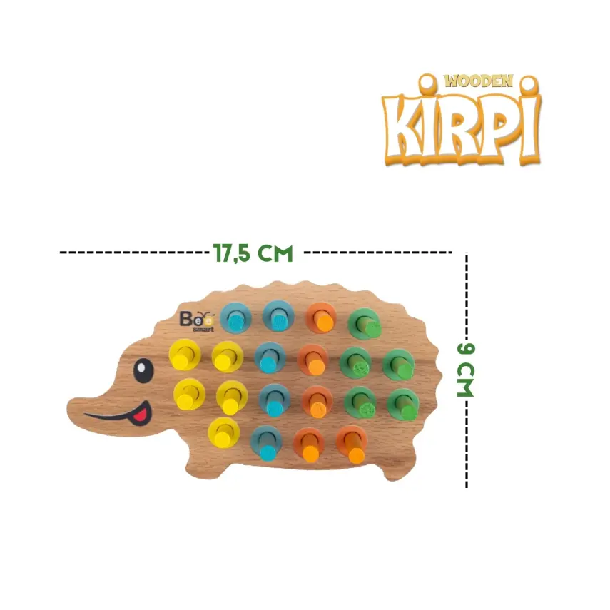 Bee Smart Kirpi Bul Tak Ahşap Oyuncak - 2