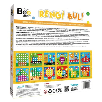Bee Smart Rengi Bul Eğitici Öğretici Kutu Oyunu - 2