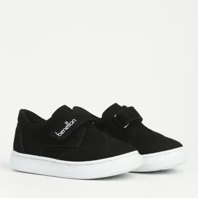 Benetton Ayakkabı Spor Siyah Nubuk - 2