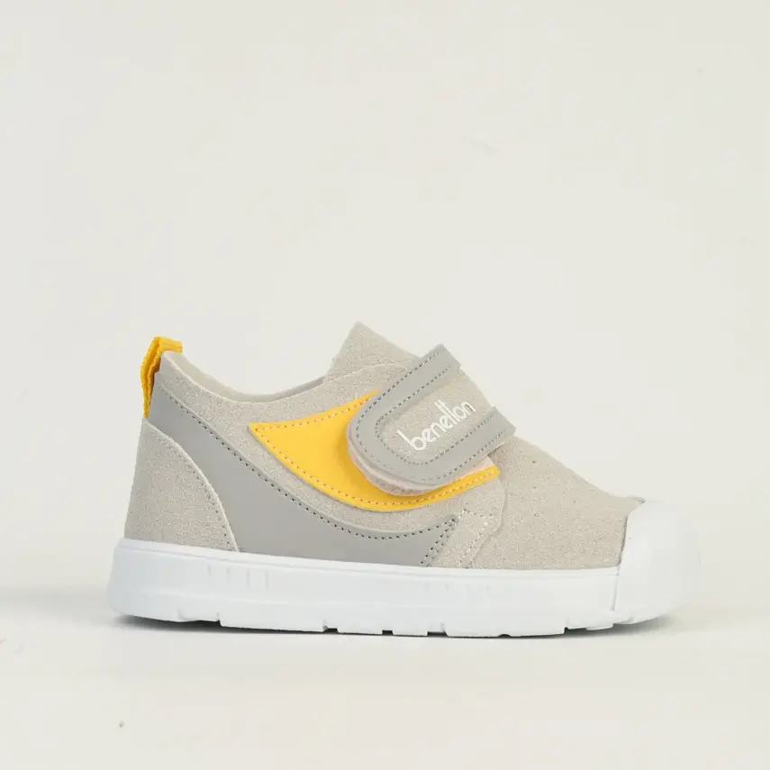 Benetton Bebek Spor Ayakkabı Gri - Sarı Unisex - 1
