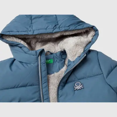 Benetton Erkek Bebek Mont Gri - 3