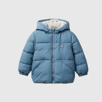 Benetton Erkek Bebek Mont Gri