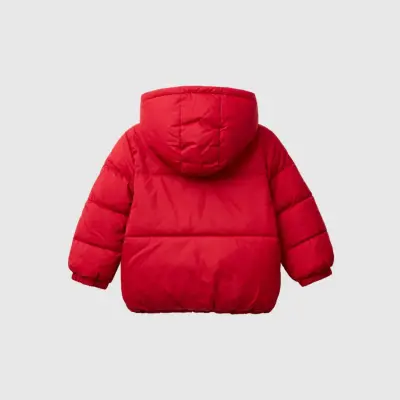 Benetton Erkek Bebek Mont Kırmızı - 8