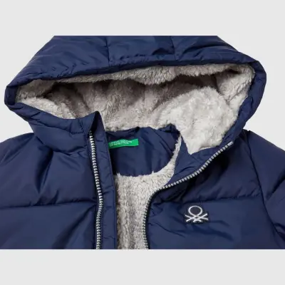 Benetton Erkek Bebek Mont Lacivert - 3