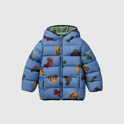 Benetton Erkek Bebek Mont Mavi