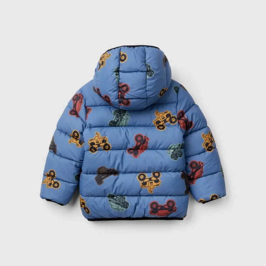 Benetton Erkek Bebek Mont Mavi - 3