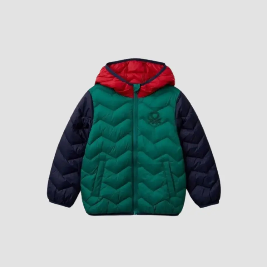 Benetton Erkek Bebek Mont Yeşil - 1