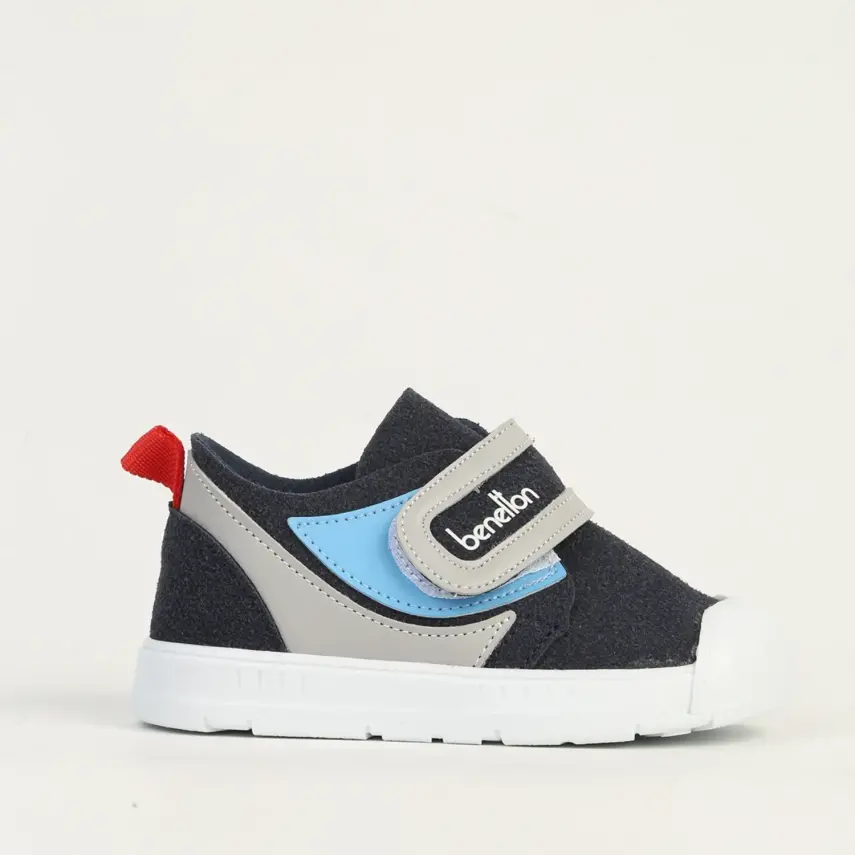 Benetton Erkek Bebek Spor Ayakkabı Lacivert - Gri - 1
