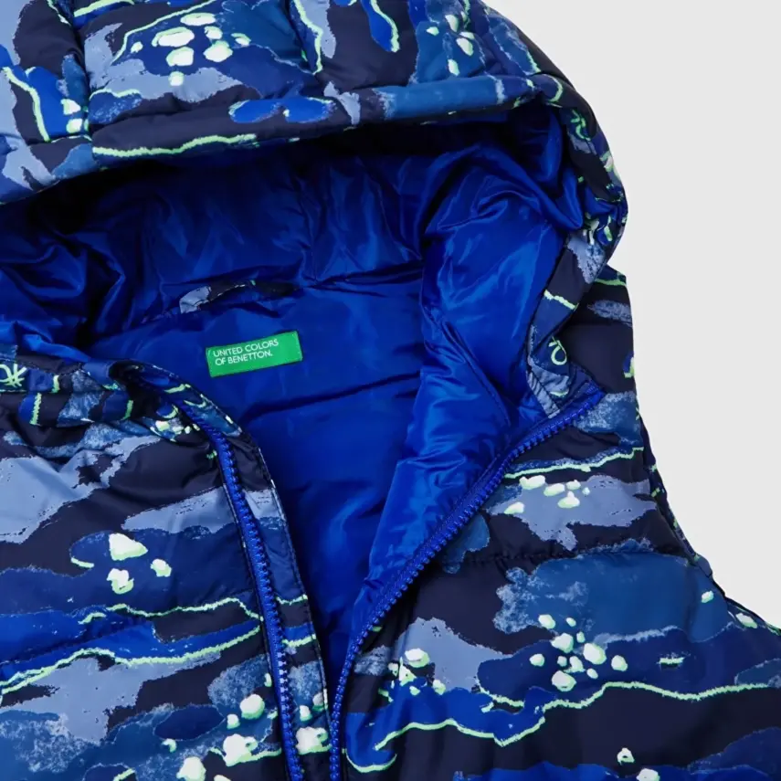 Benetton Erkek Bebek Yelek Kamuflaj - 6