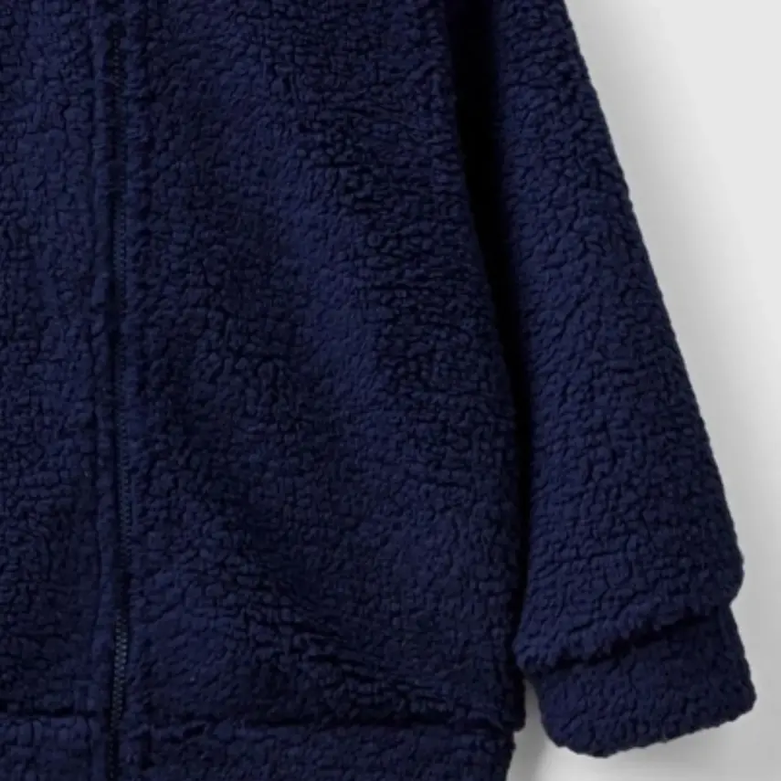 Benetton Fermuarlı Ve Kapüşonlu Erkek Bebek Sweatshirt Lacivert - 7