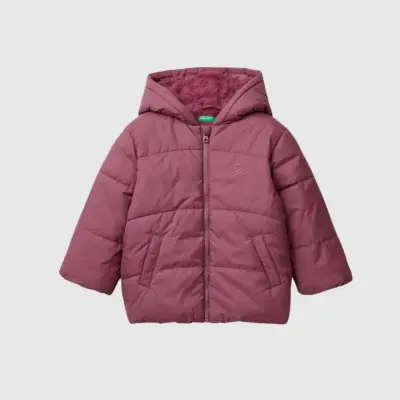 Benetton Kız Bebek Mont Pembe