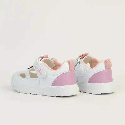 Benetton Kız Bebek Sandalet Beyaz - Pudra - 3