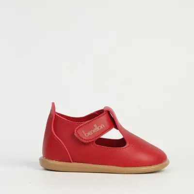 Benetton Kız Bebek Sandalet Kırmızı - 7