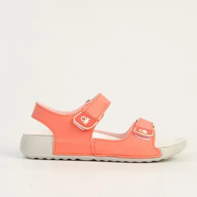 Benetton Kız Çocuk Sandalet Somon