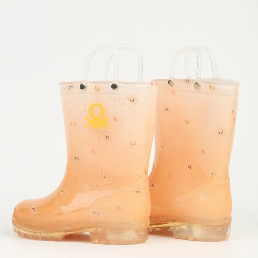 Benetton Su Geçirmez Yağmur Botu Sarı - 6