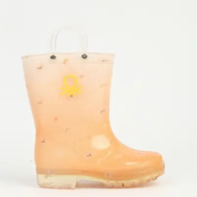 Benetton Su Geçirmez Yağmur Botu Sarı - 4